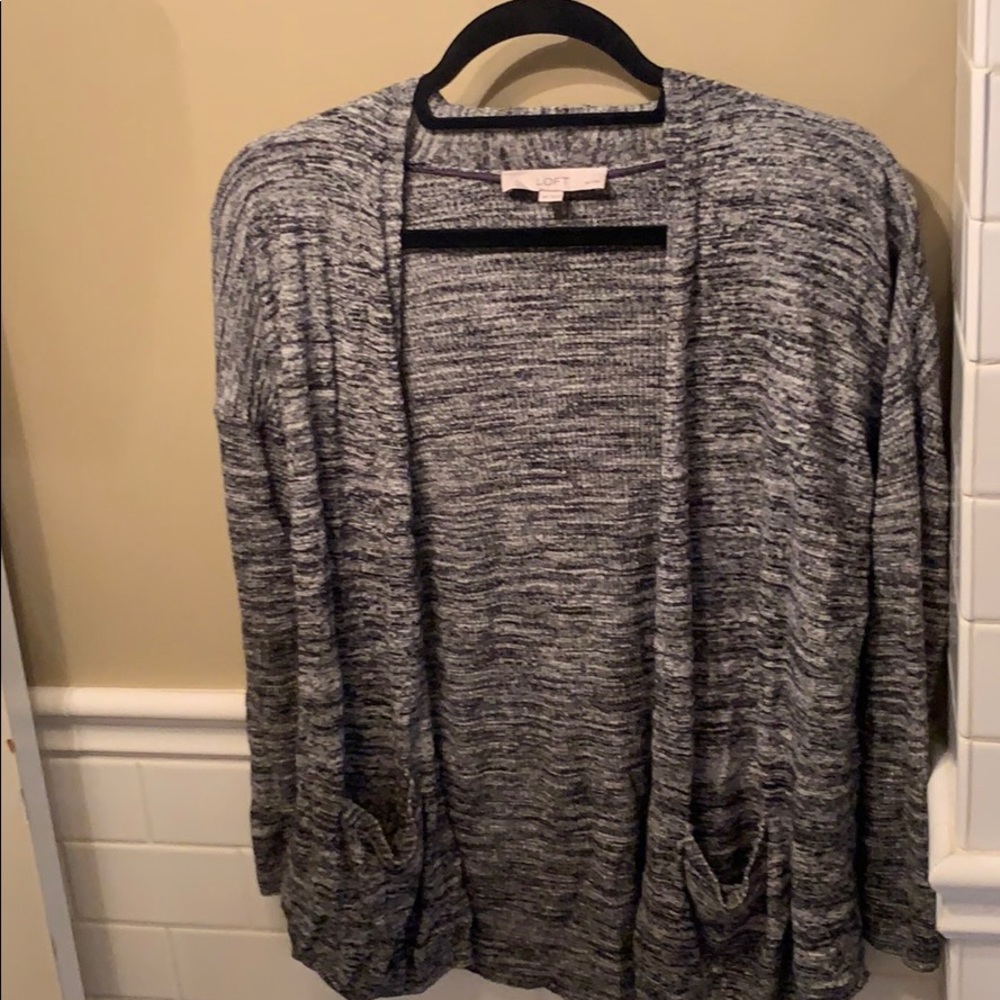 loft marled cardigans with two front pockets